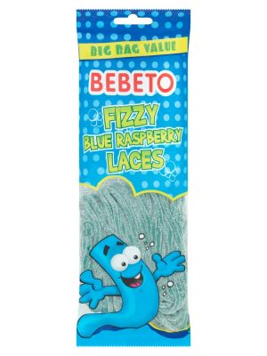 Bebeto Fizzy Blue Raspberry Laces 250g