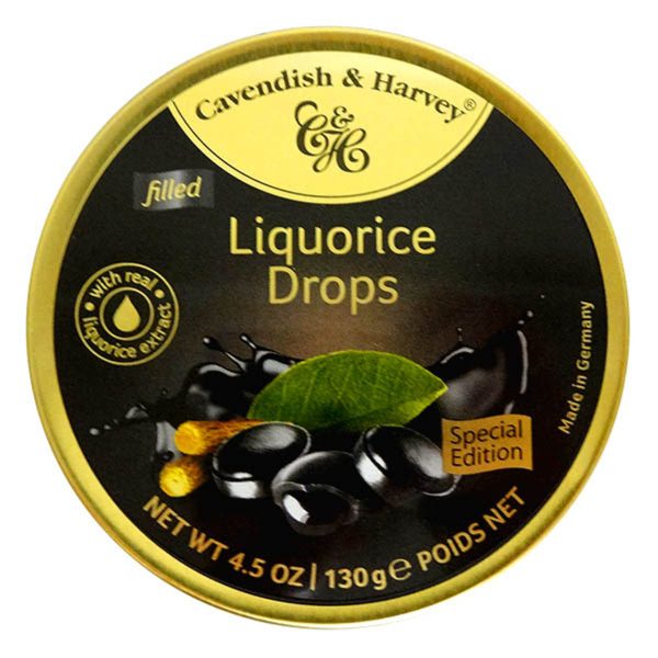 Cavendish & Harvey Liquorice Drops Filled 130g