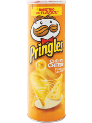 Pringles Cheesy Cheese Potato Chips 165g Big Stack