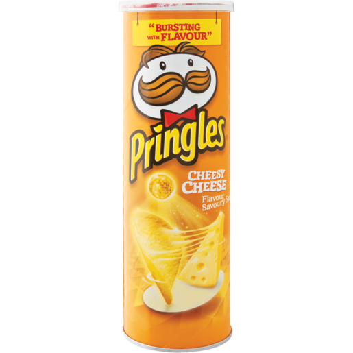 Pringles Cheesy Cheese Potato Chips 165g Big Stack