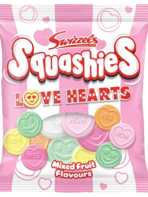 Swizzels Squashies Love Hearts Mixed Fruit Flavour 120g