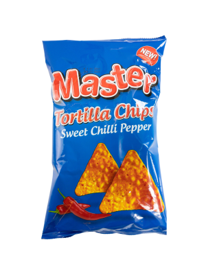 MASTER-TORTILLA-CHIPS-SWEET-CHILLI-PEPPER Master Tortilla Chips Sweet Chilli Pepper 100g