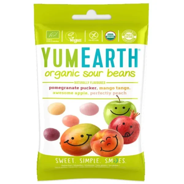 Yum Earth - Organic Sour Beans 50g