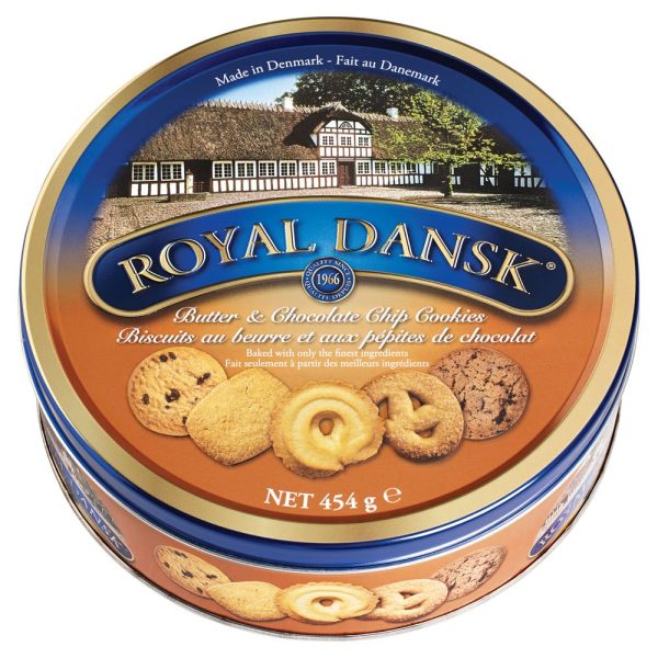 Royal Dansk Butter And Chocolate Chip Biscuits 454g