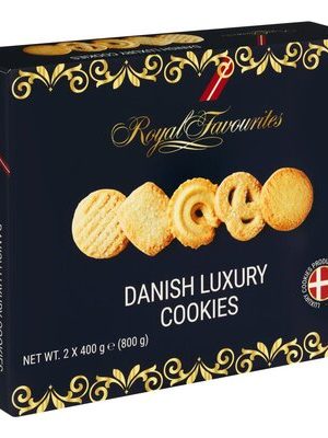 Royal Favourites Danish Assorted Cookies 800g (Blue Box)