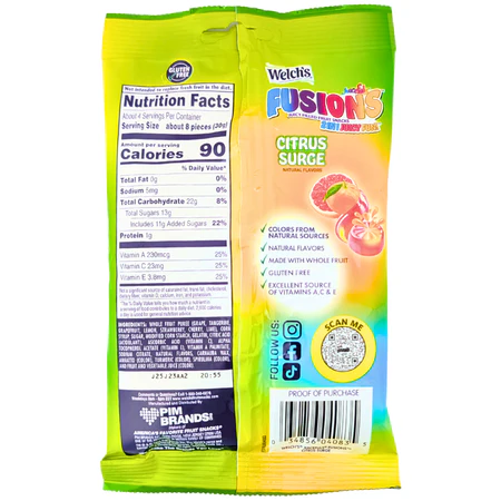 Welch's Juicefuls Fusions 2in1 Citrus Surge 22.7g