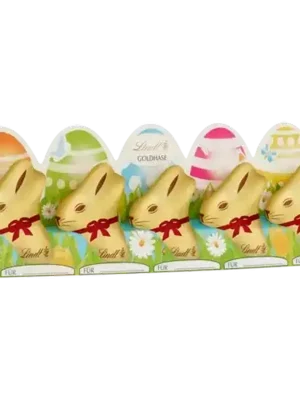 67dae0b9dea44acc1aa13d99 Lindt Gold Bunny Mini Milk Chocolate 5 x 10g (50g)