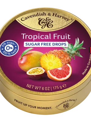 Cavendish & Harvey Sugar Free Tropical Fruit Drops 175g