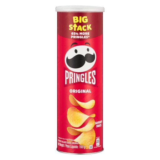 Pringles Original Potato Chips 165g Big Stack