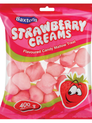 Baxtons Strawberry Creams 400g