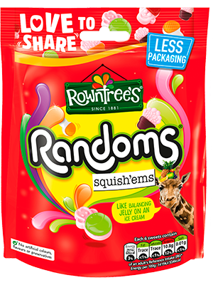 Rowntree's Randoms Squish'ems Sweets Sharing Bag 140g