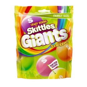 Skittles Giants 3x Bigger Crazy Sour – Family Size 170g