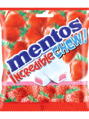 Mentos Strawberry Incredible Chew 72g Packet