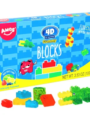 Amos 4D Gummy Blocks - 85g