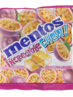 Mentos Passion Fruit Incredible Chew 72g Packet