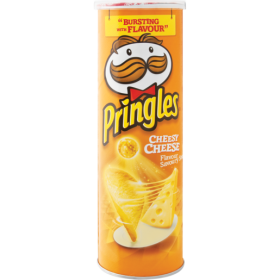 Pringles Cheesy Cheese Potato Chips 165g Big Stack