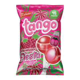 Tango Strawberry Fiesta Lollipops 48’S