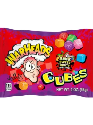 Warheads Sour Chewy Cubes 56g