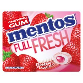Mentos Pure Fresh Gum Strawberry 14g Sugar Free