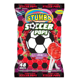 Stumbo Soccer Pops Cherry & Plum 48's