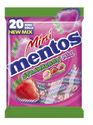 Mentos Mini Strawberry Mix 20's