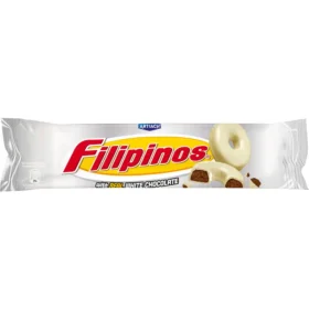 Filipinos Cookies Coated in White Chocolate 120g