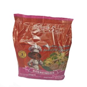Chef Yum Instant Noodles 5 Pack x 65g - Boerewors Flavour
