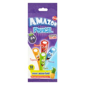 Amazon Sour Assorted Pencil Candy 80g
