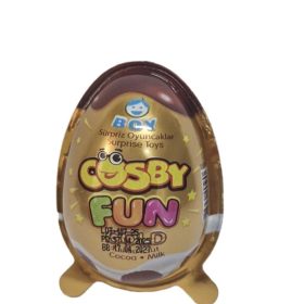 Cosby Fun Gold Chocolate Egg with Surprise Toy for Boys 20g